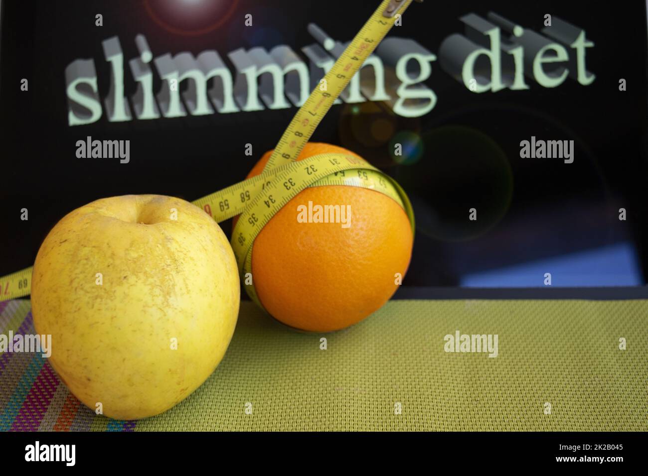 fruit and slimming diet Stock Photo Alamy