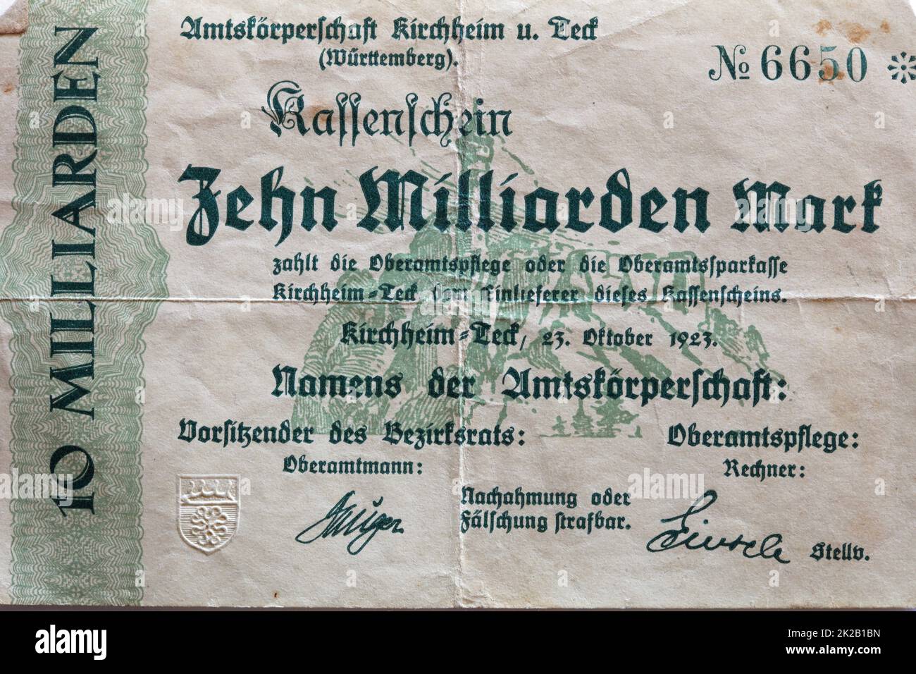 Historical German banknotes Stock Photo - Alamy