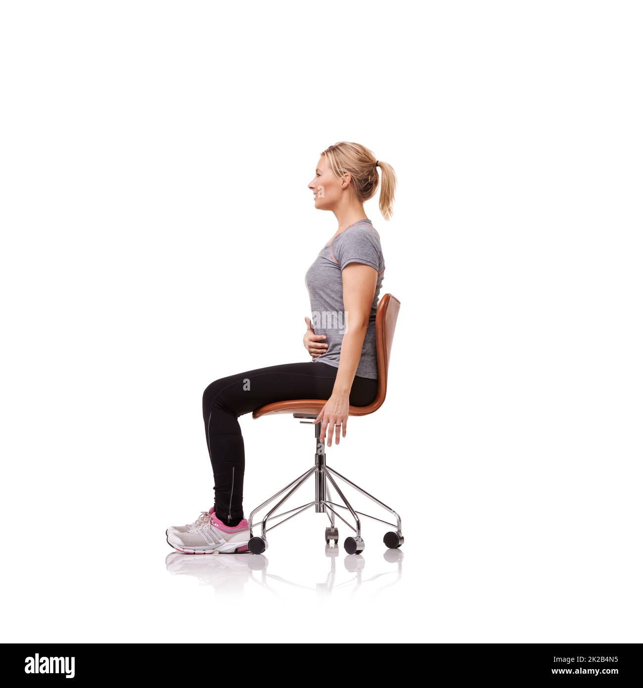 Exercise chair woman hi-res stock photography and images - Alamy