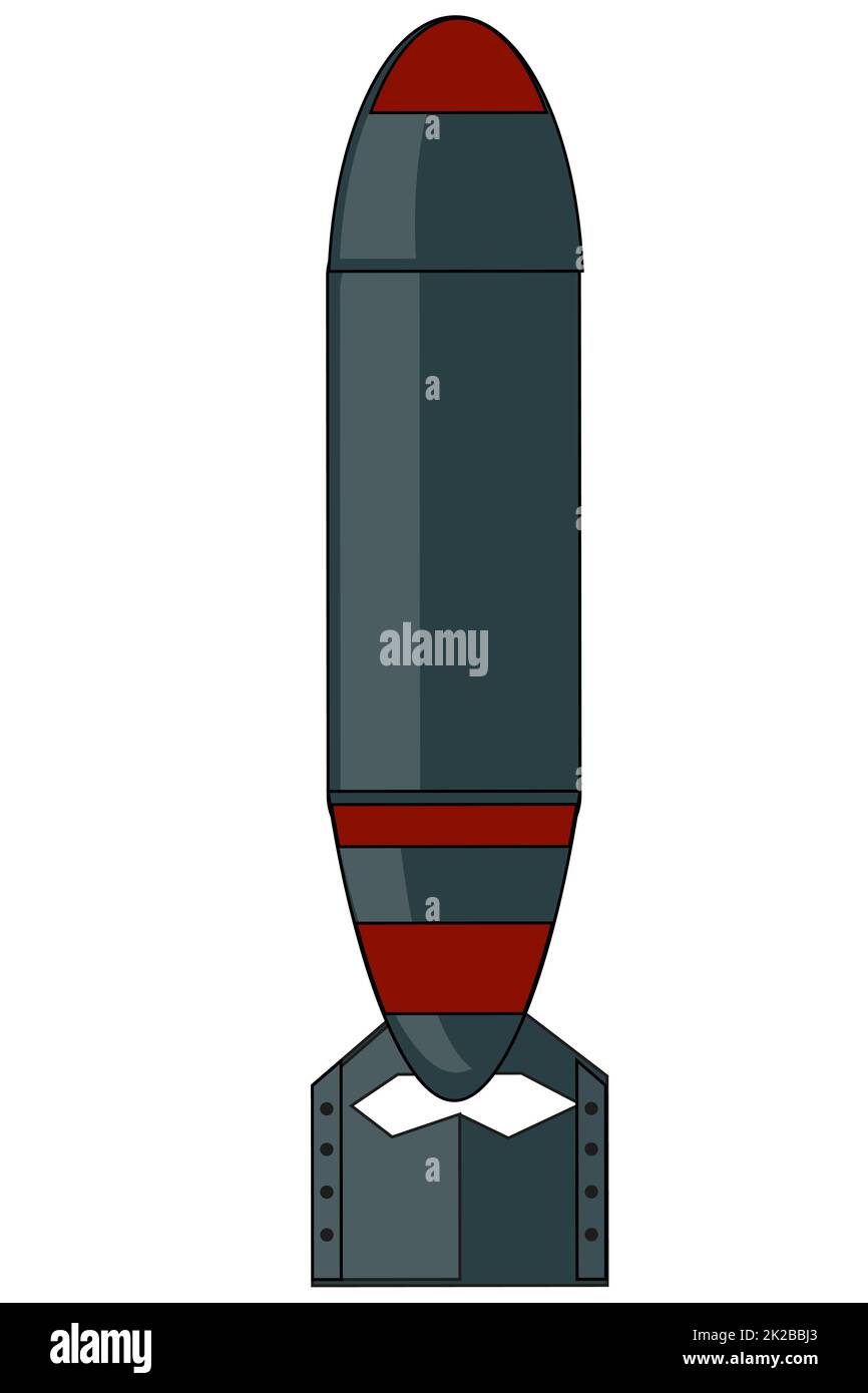 Vector Illustration Of The Lethal Weapon Bomb Stock Photo - Alamy