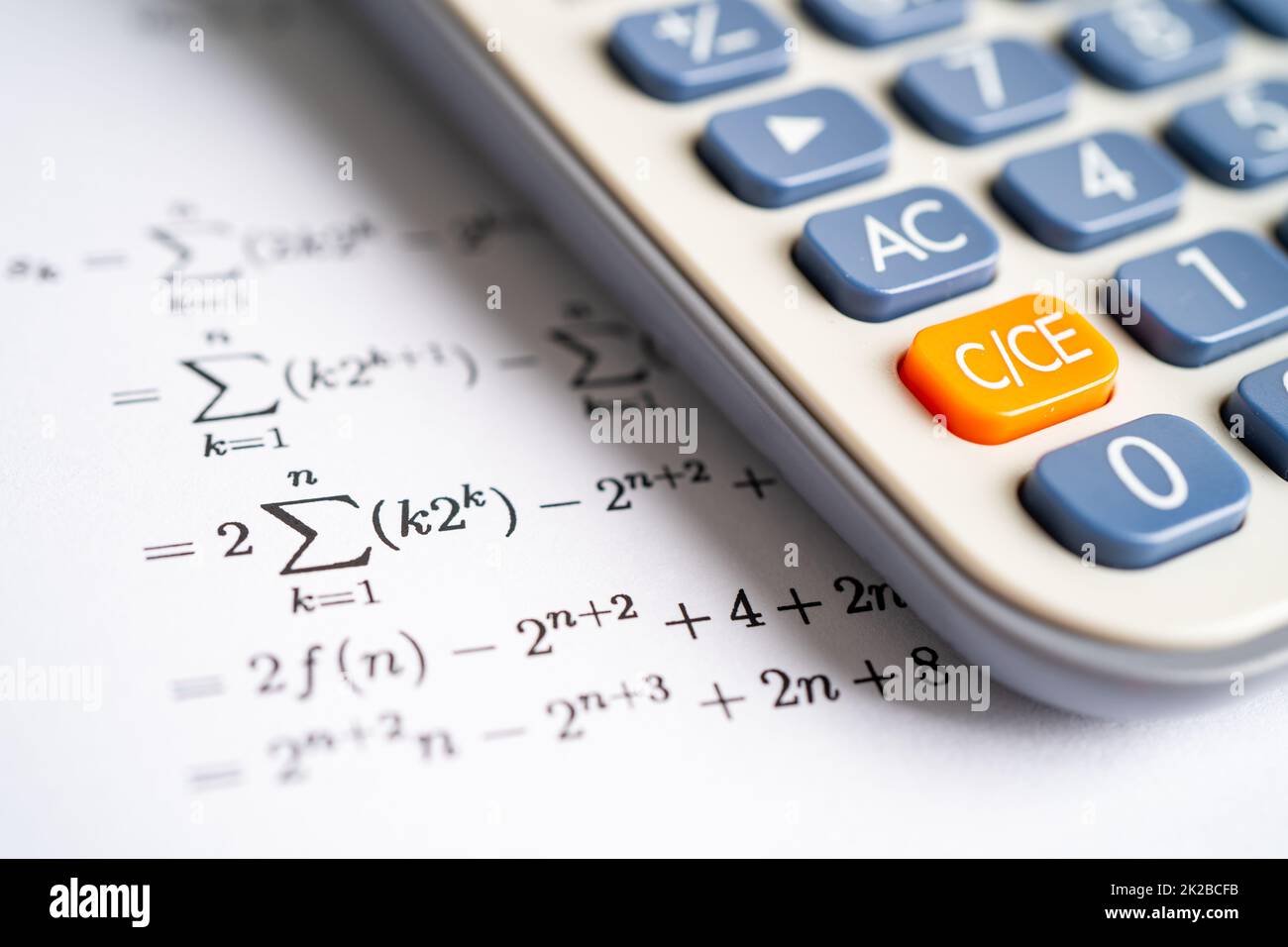 Calculator exercise book pen pencil hi-res stock photography and images -  Alamy