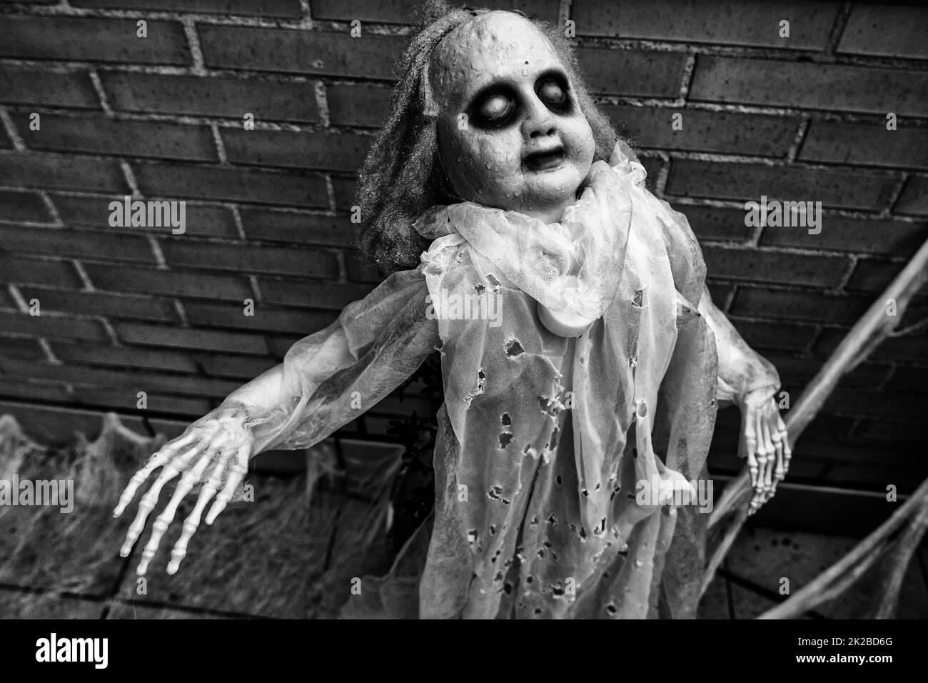 Scary doll Black and White Stock Photos Images Alamy
