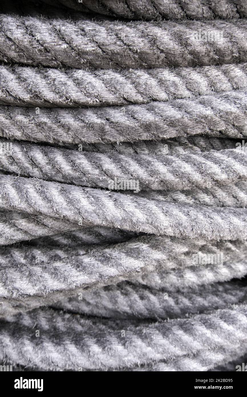 Nylon rope fishing Stock Photo
