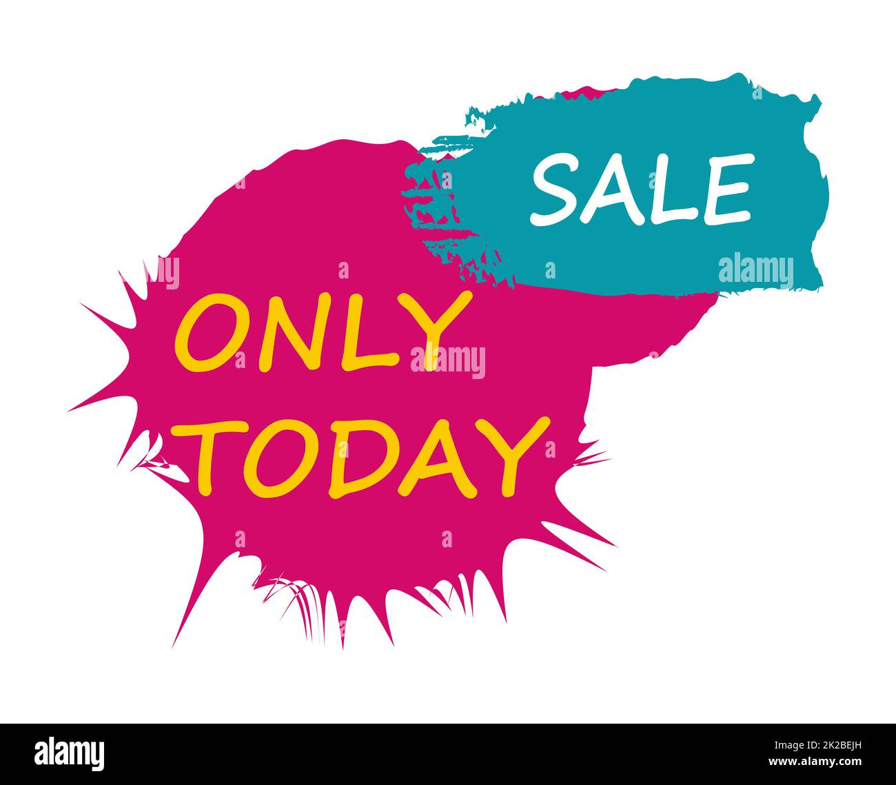 Abstract web banner, business card, SALE TODAY ONLY template Vector