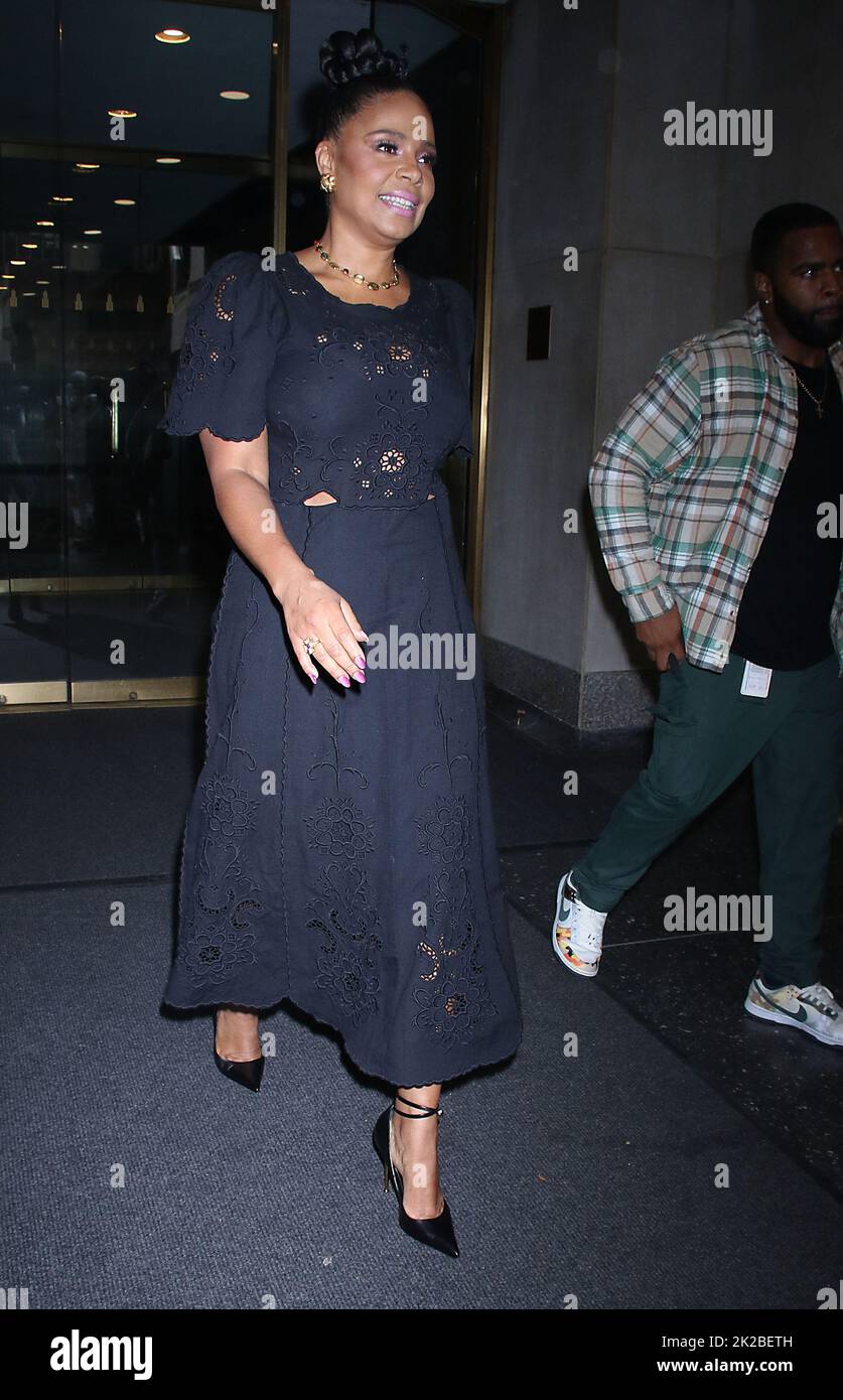 New York, NY, USA. 22nd Sep, 2022. Sanaa Lathan at NBC's Today Show in New York City on September 22, 2022. Credit: Rw/Media Punch/Alamy Live News Stock Photo