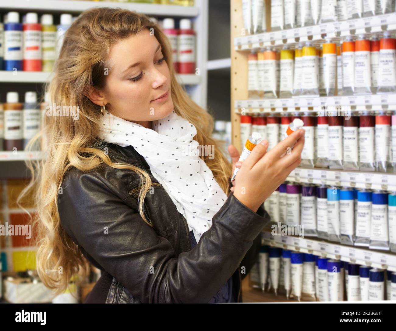 She has the complete range to choose from. Shot of a young female