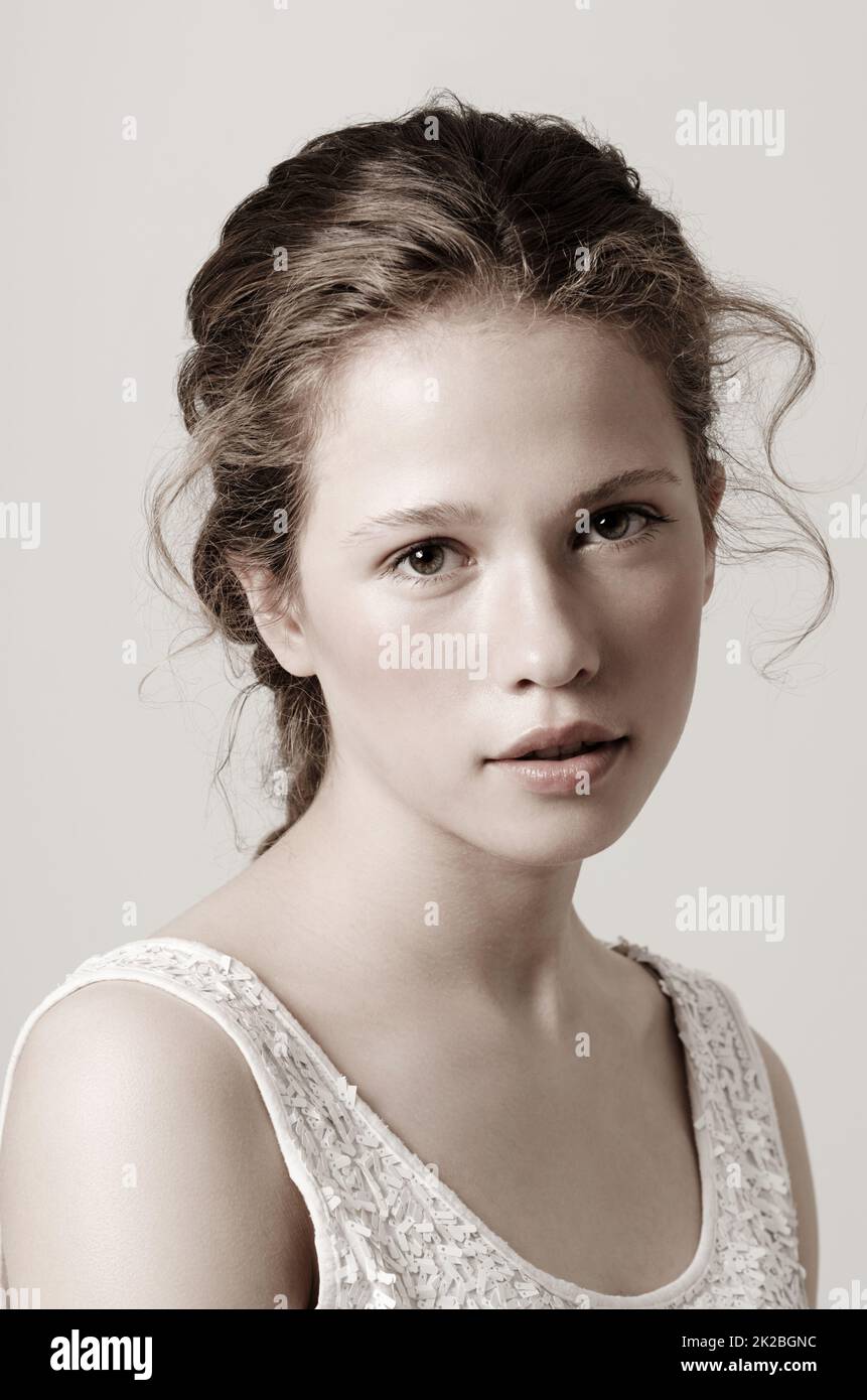 Perfect beauty. Portrait of a gorgeous young woman. Stock Photo