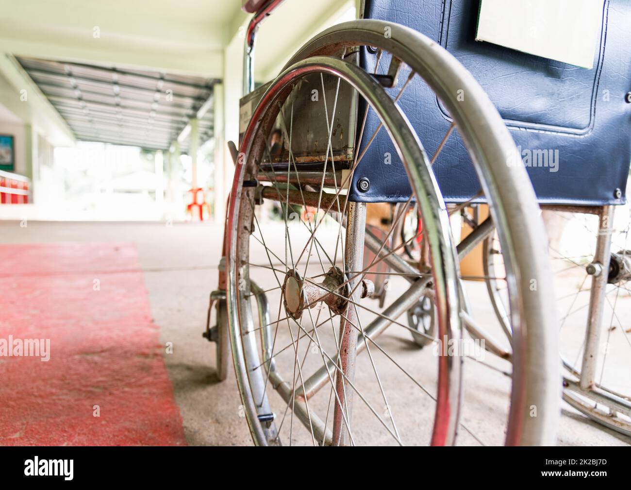 wheelchairs in the hospital Stock Photo Alamy