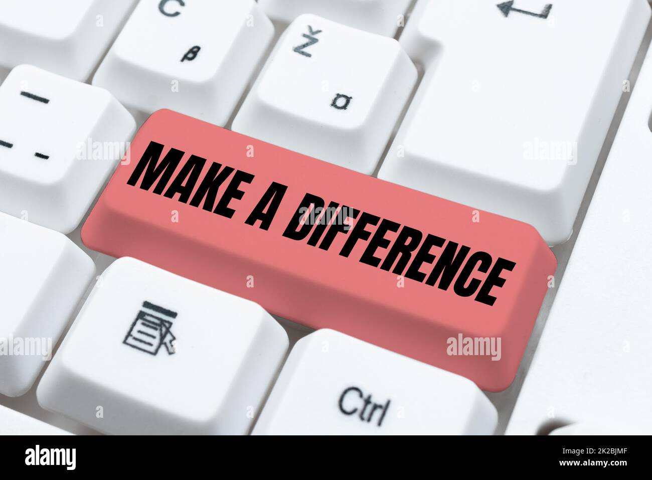 Inspiration showing sign Make A Difference. Business concept Personal ...