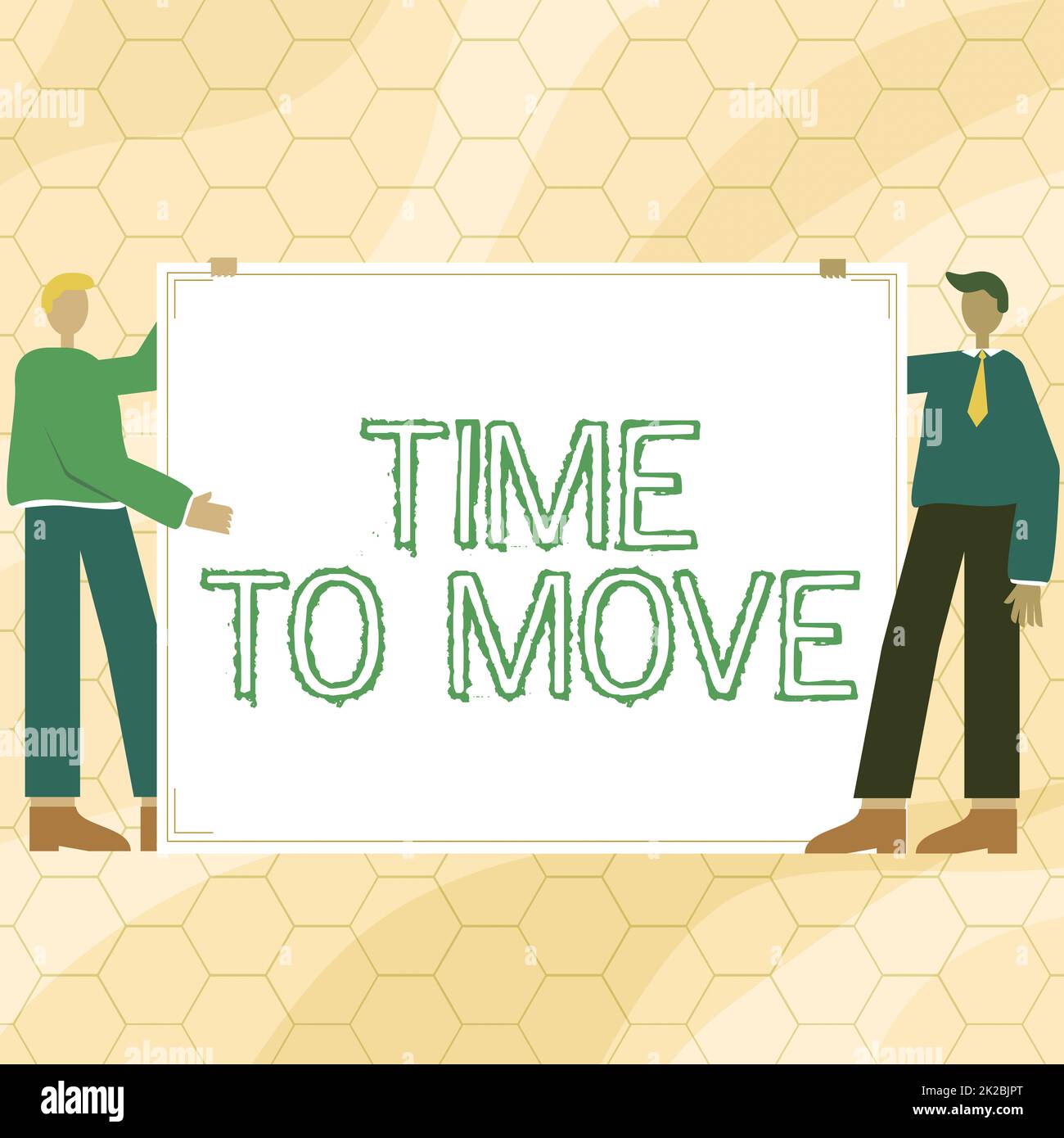 Conceptual caption Time To Move, Concept meaning change in the same way or to reflect on what is