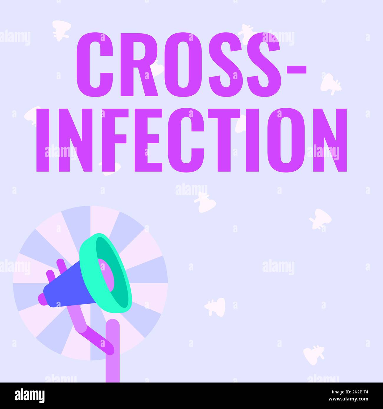 Text caption presenting Cross Infection, Business concept