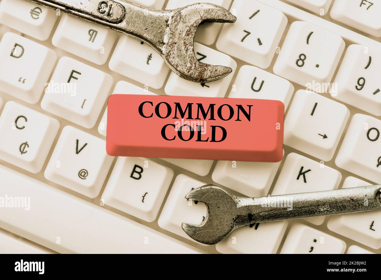 Sign displaying Common Cold. Business showcase viral infection in upper respiratory tract primarily affecting nose Downloading Online Files And Data, Uploading Programming Codes Stock Photo