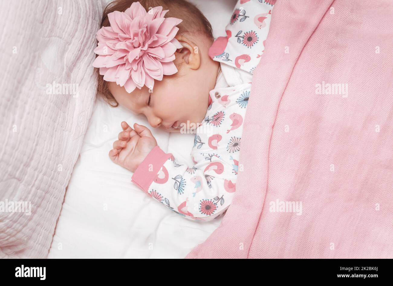 Cute Baby Sleeping Stock Photo Alamy