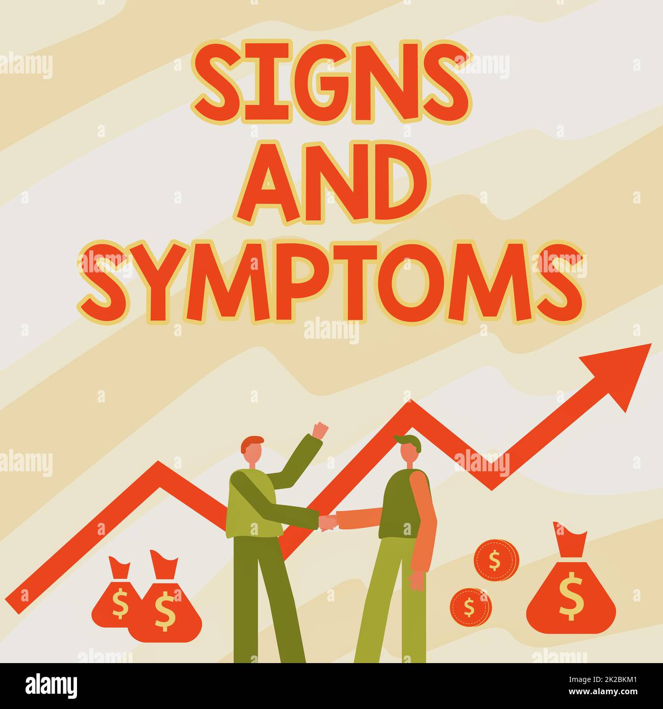 Text showing inspiration Signs And Symptoms, Word for abnormalities