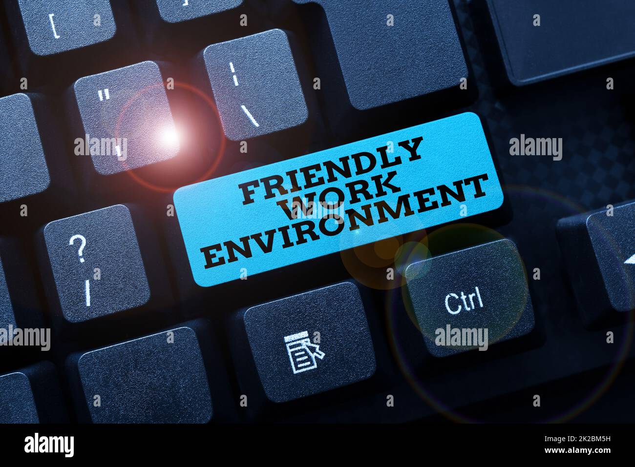Writing displaying text Friendly Work Environment. Internet Concept future city smart, modern, highrise buildings environment Word Processing Program Ideas, Logging Programming Updates Concept Stock Photo