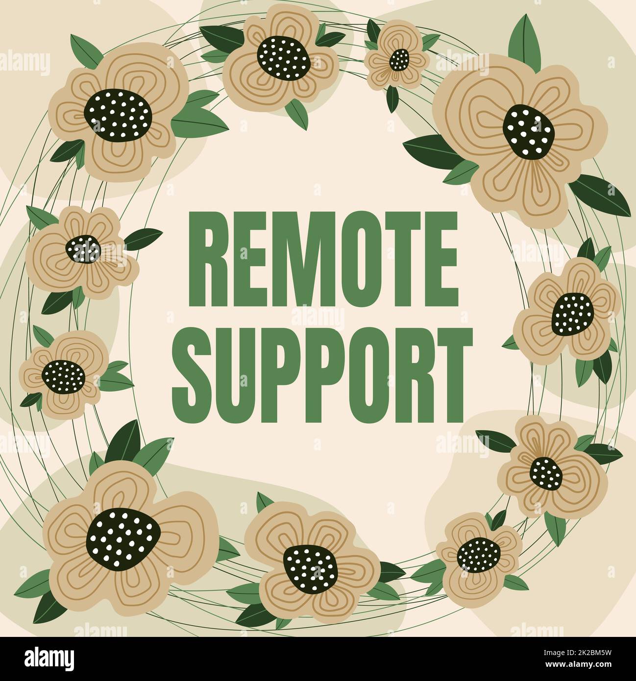Handwriting text Remote Support. Conceptual photo help endusers to ...