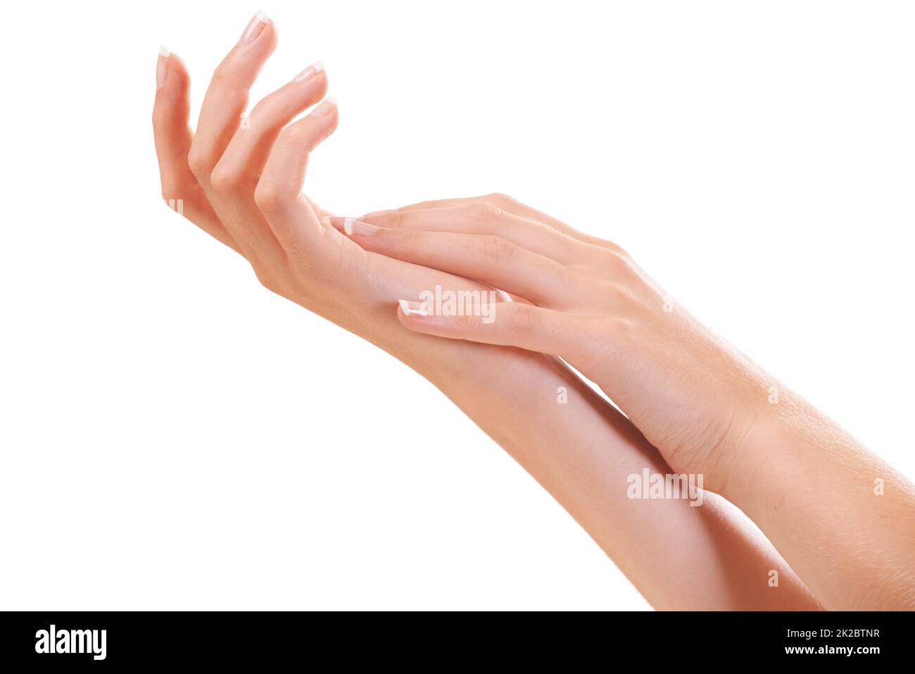 Specialized hand treatment. Cropped shot of a womans hands. Stock Photo