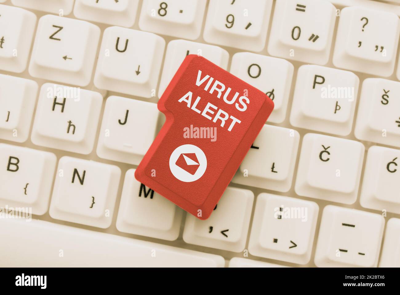 Writing displaying text Virus Alert. Business overview Virus Alert ...