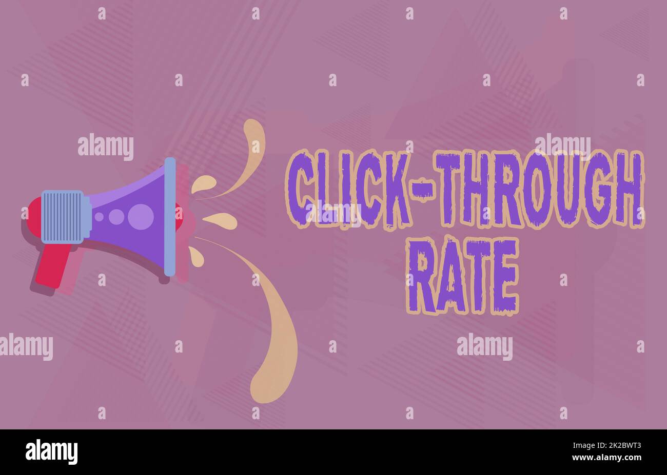 Text showing inspiration Click Through Rate. Business idea proportion ...