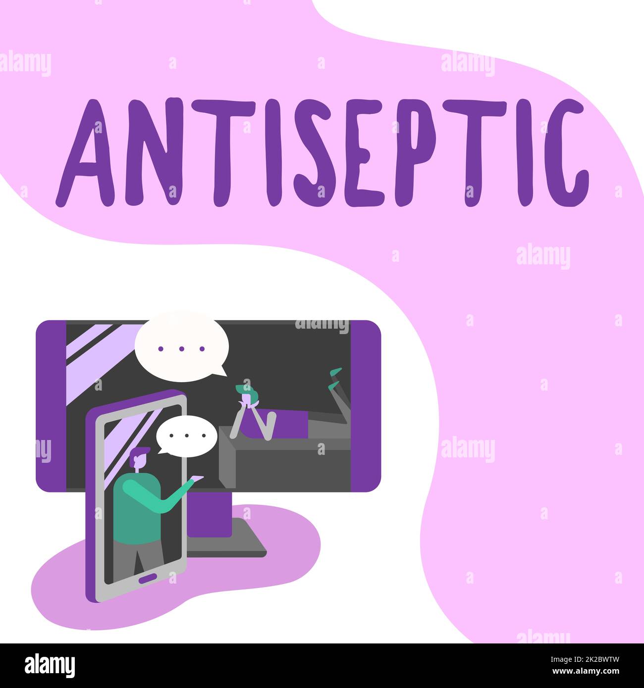 Sign displaying Antiseptic. Concept meaning antimicrobial agents that
