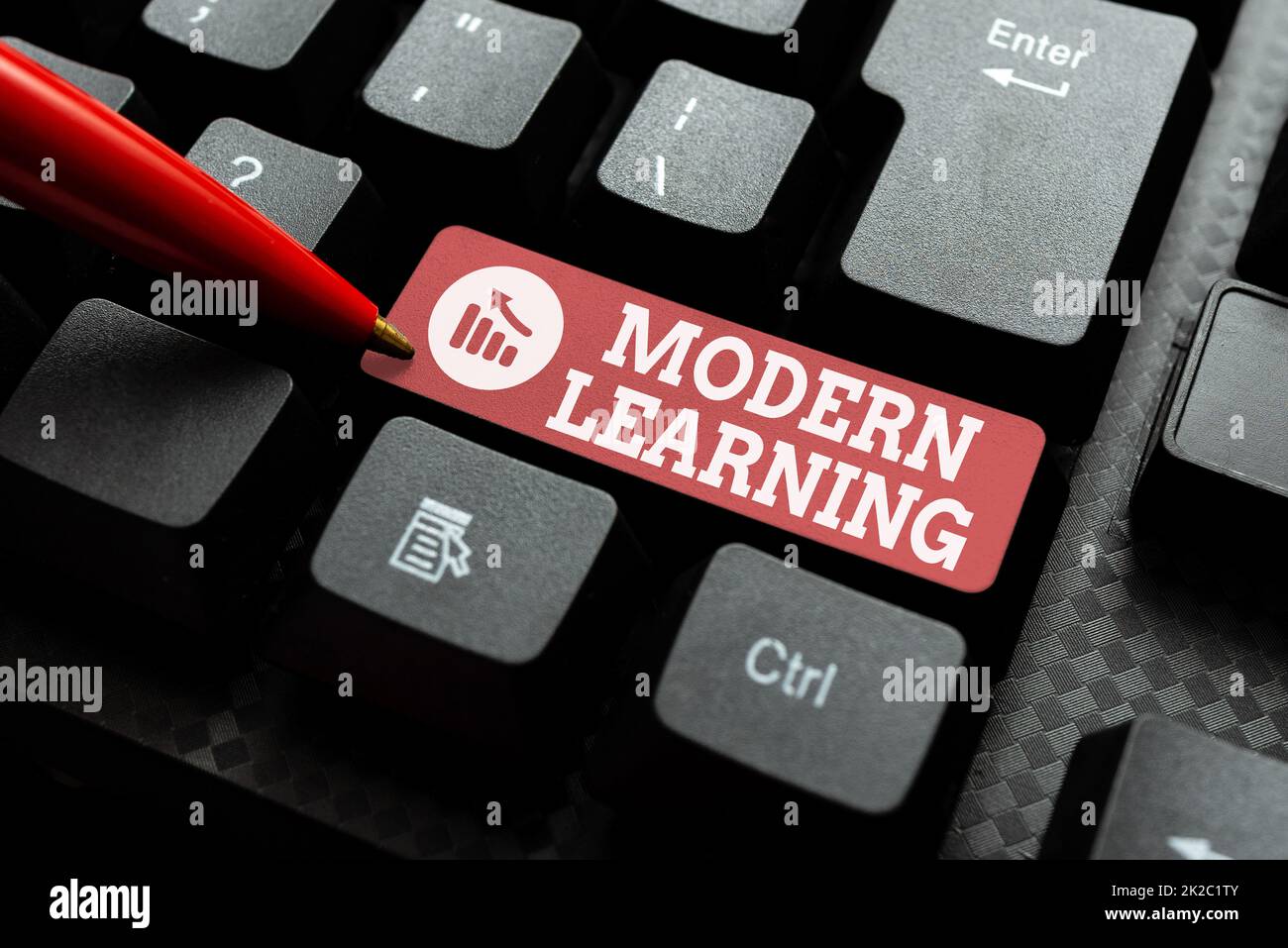Text sign showing Modern Learning. Concept meaning flexible and agile