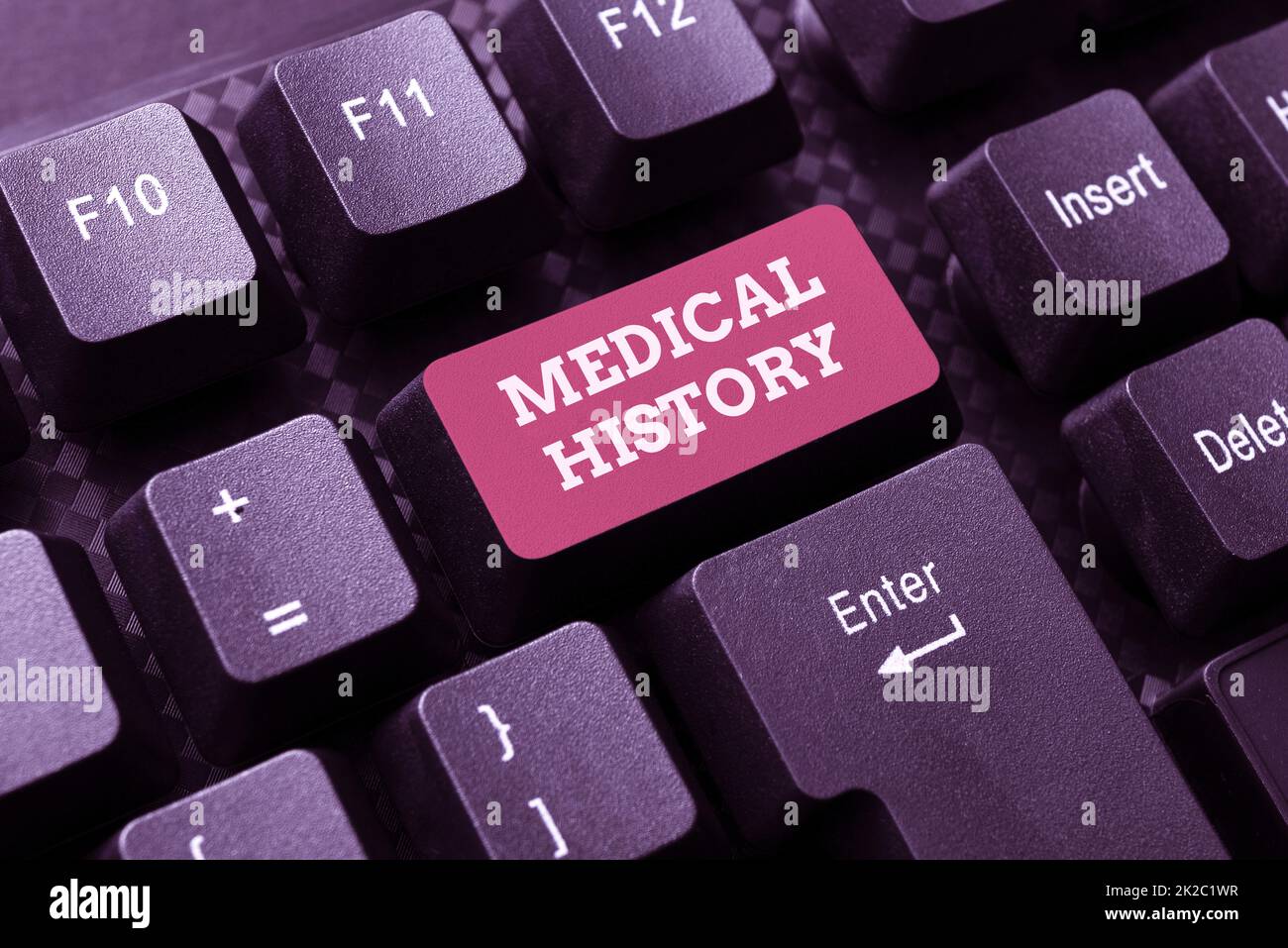 Sign displaying Medical History. Internet Concept record of past ...