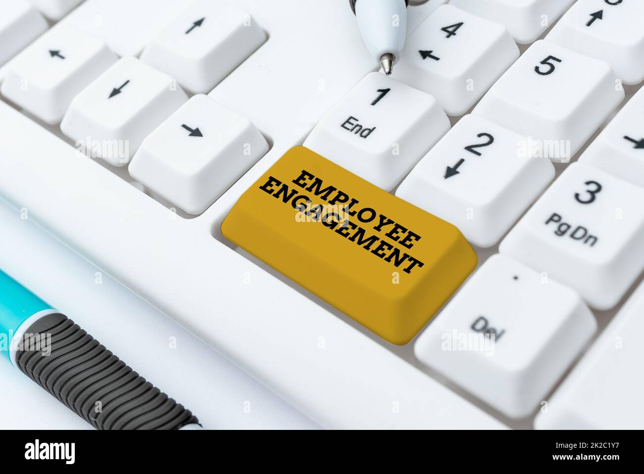 Sign displaying Employee Engagement. Conceptual photo extent to which ...