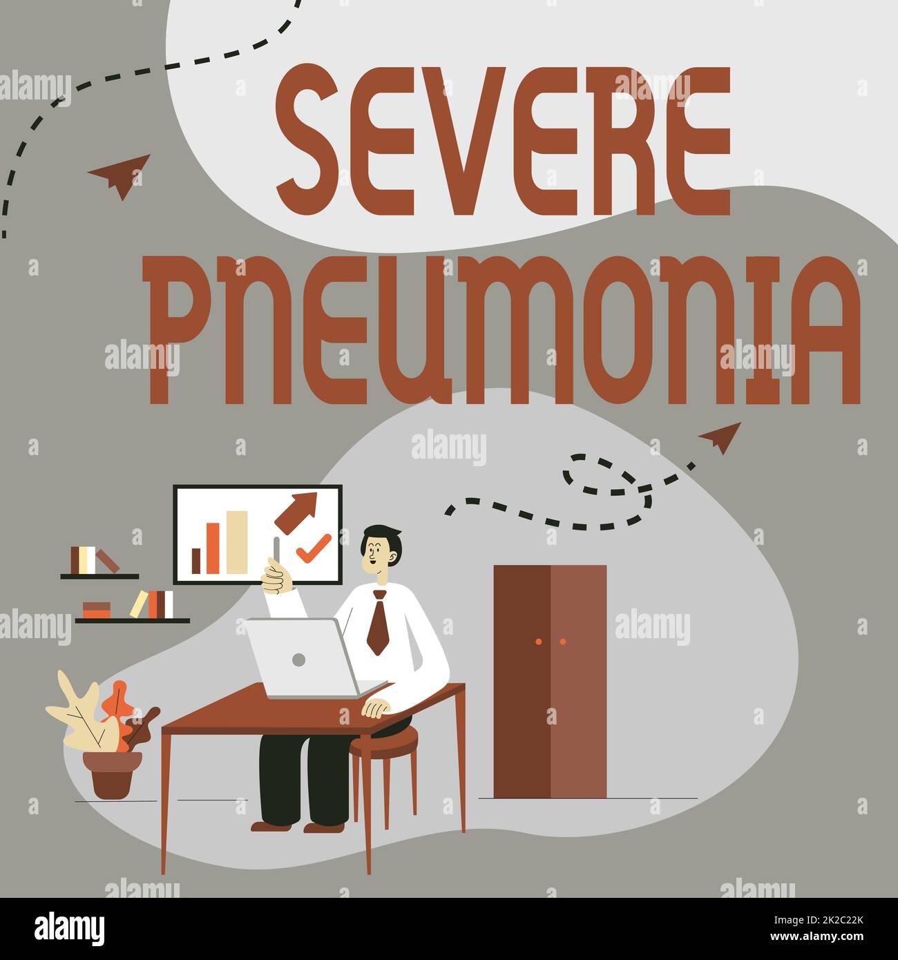 Writing displaying text Severe Pneumonia. Internet Concept acute ...