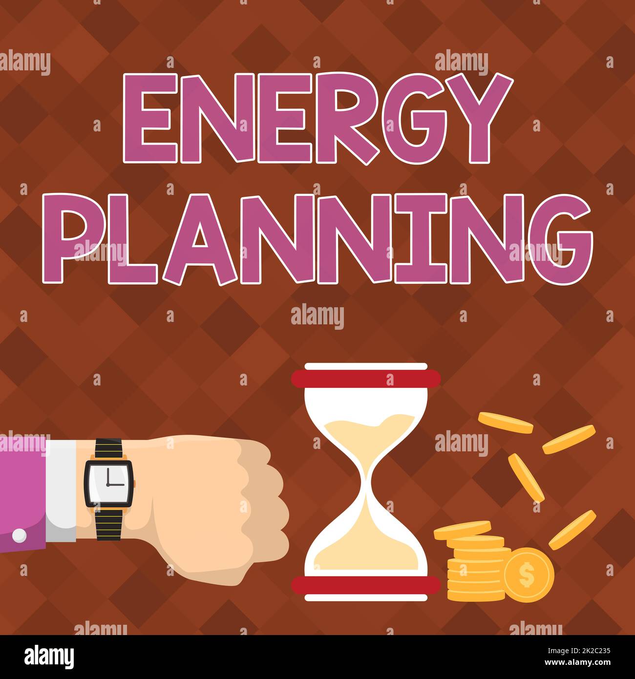 Inspiration showing sign Energy Planning. Business idea making of a strategy and plan for the consumption of energy Businessman Using Wristwatch Showing Hourglass Indicating Valuable Measures. Stock Photo