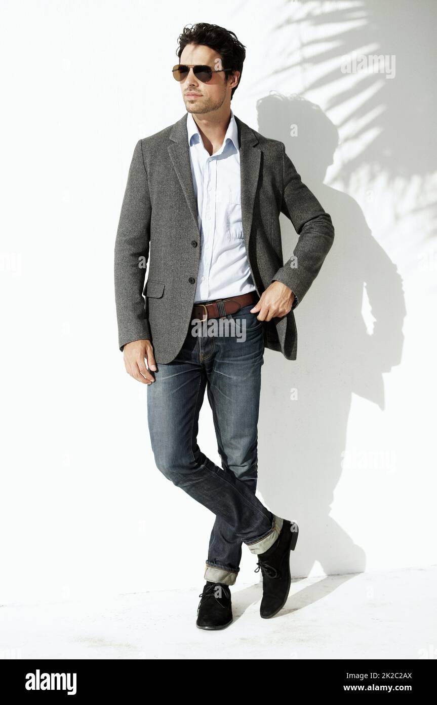 Fashion model blazer young man full hi-res stock photography and images ...