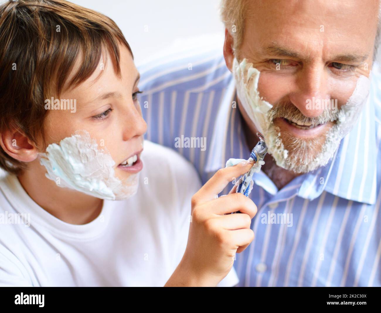 Boy shaving hires stock photography and images Alamy