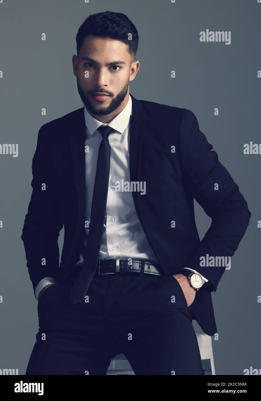 Fashion model blazer young man tie hi-res stock photography and images ...