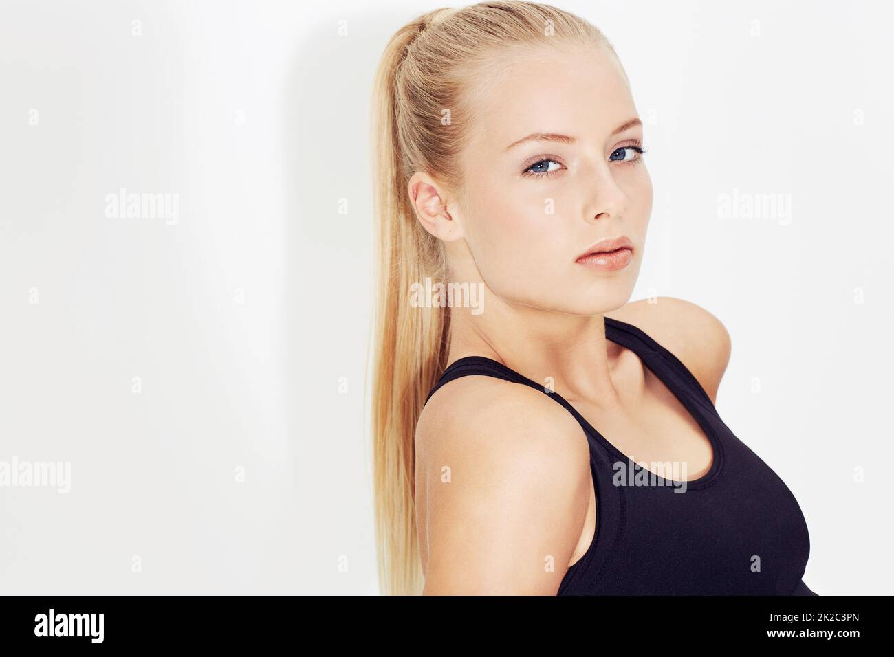 Gorgeous young fit petite blonde hi-res stock photography and images ...