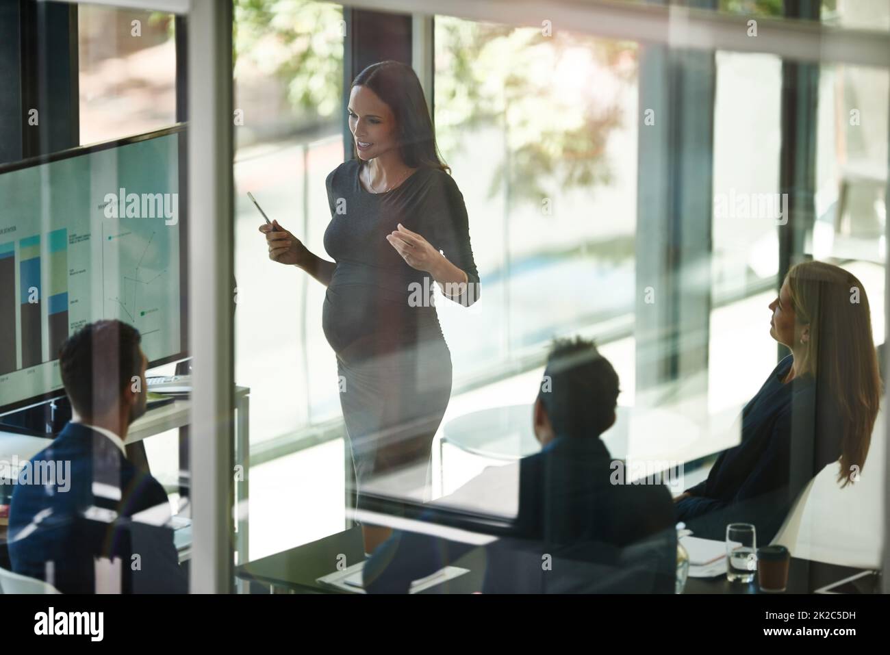 Taking stock and setting new targets. Shot of a corporate