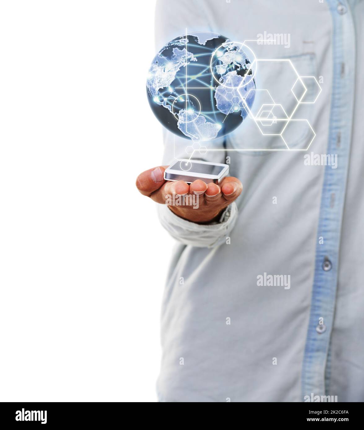 Hand holding world globe hands hi-res stock photography and images - Alamy