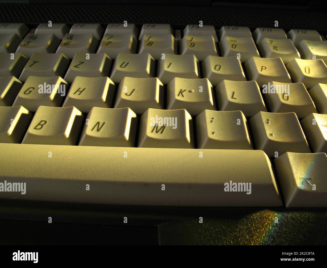 Close-up studio shot of a computer keyboard Stock Photo