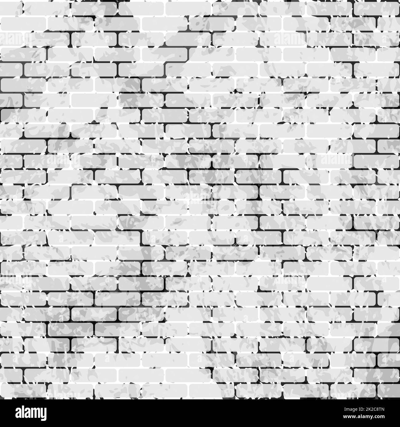 Light background texture old brickwork, peeling paint - Vector Stock Photo