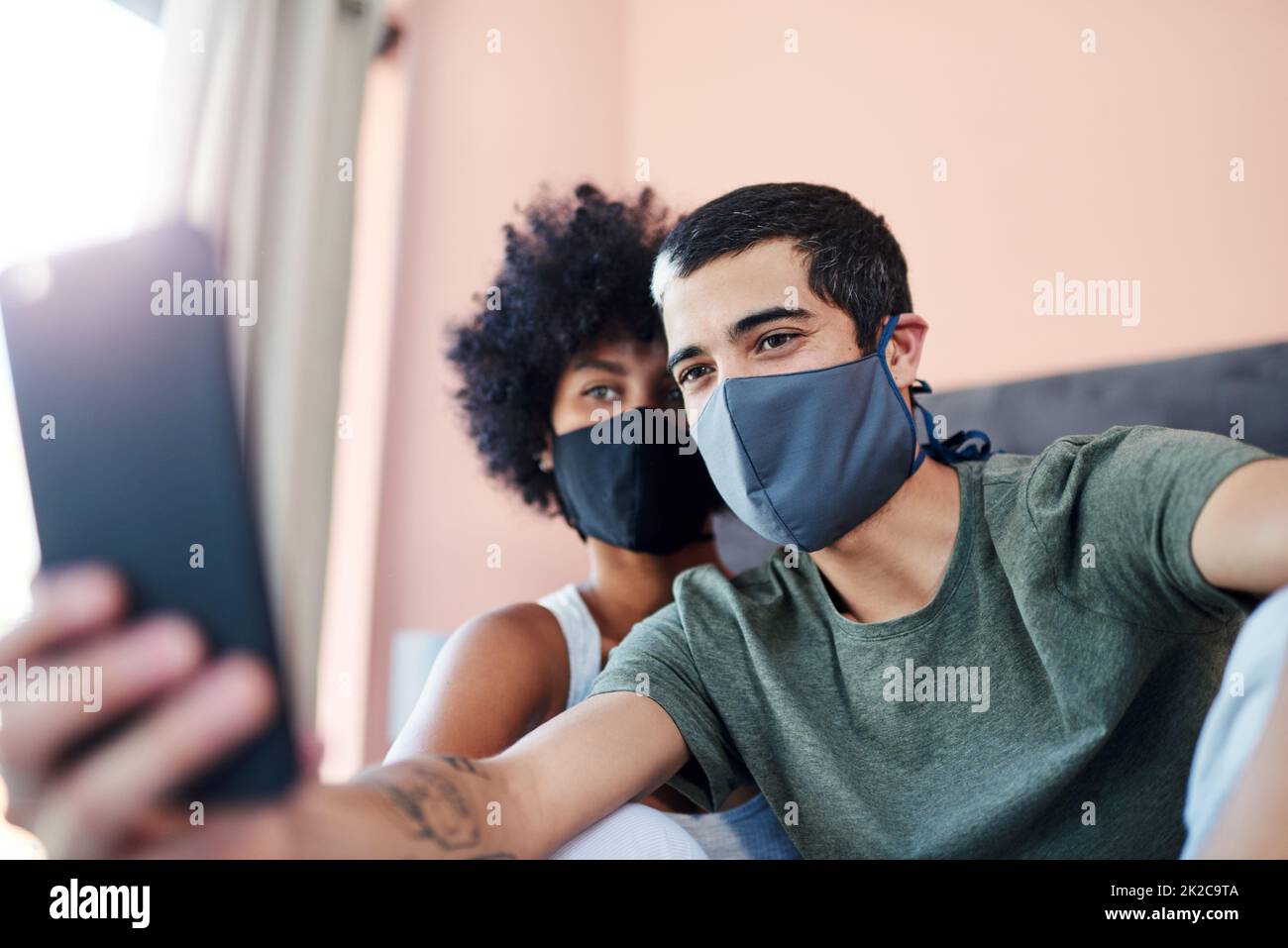Two men wearing masks hi-res stock photography and images - Alamy