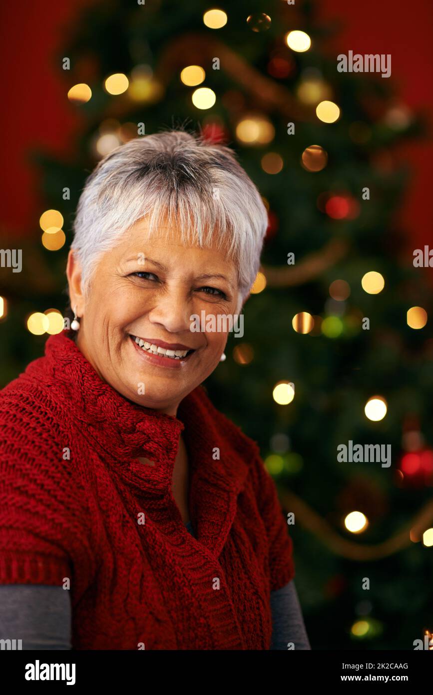 Old woman in christmas santa hi-res stock photography and images - Alamy