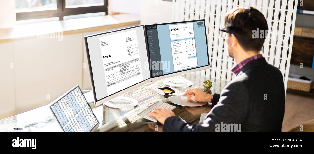 E invoice hi-res stock photography and images - Alamy