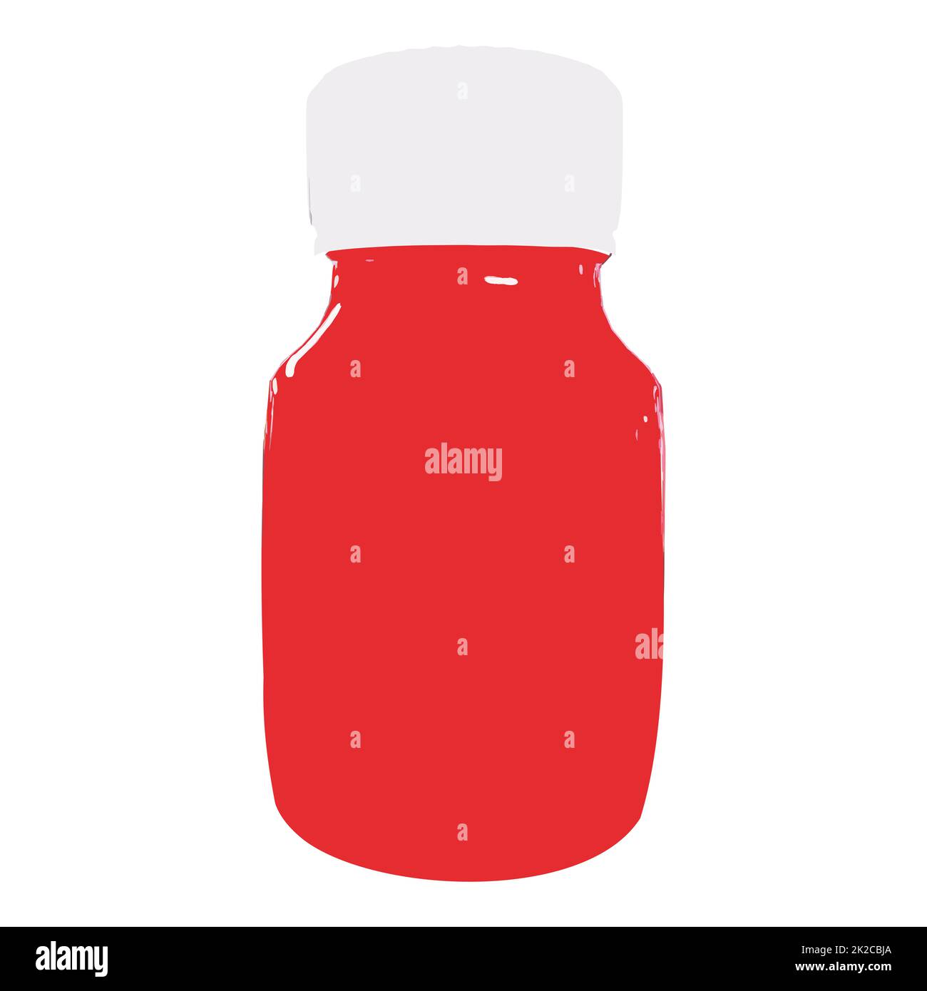 Medicine Bottle Illustration Design Stock Photo
