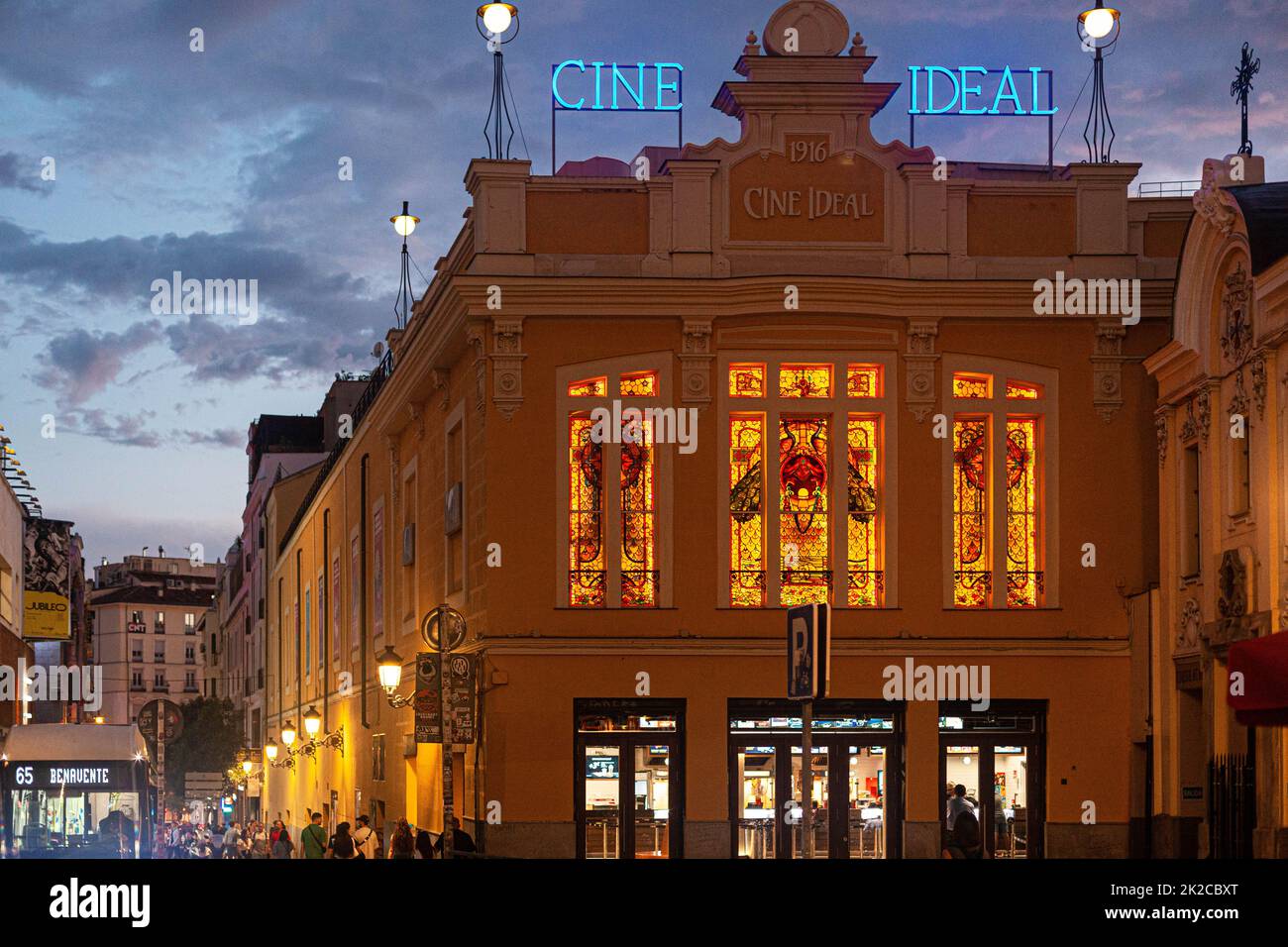 Cine Ideal, Madrid, Spain. Stock Photo