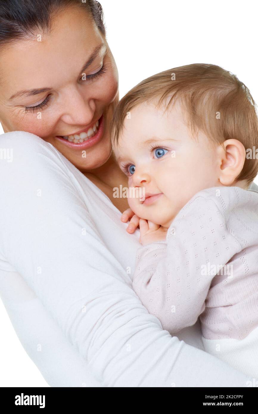 Woman holding baby girl hi-res stock photography and images - Alamy