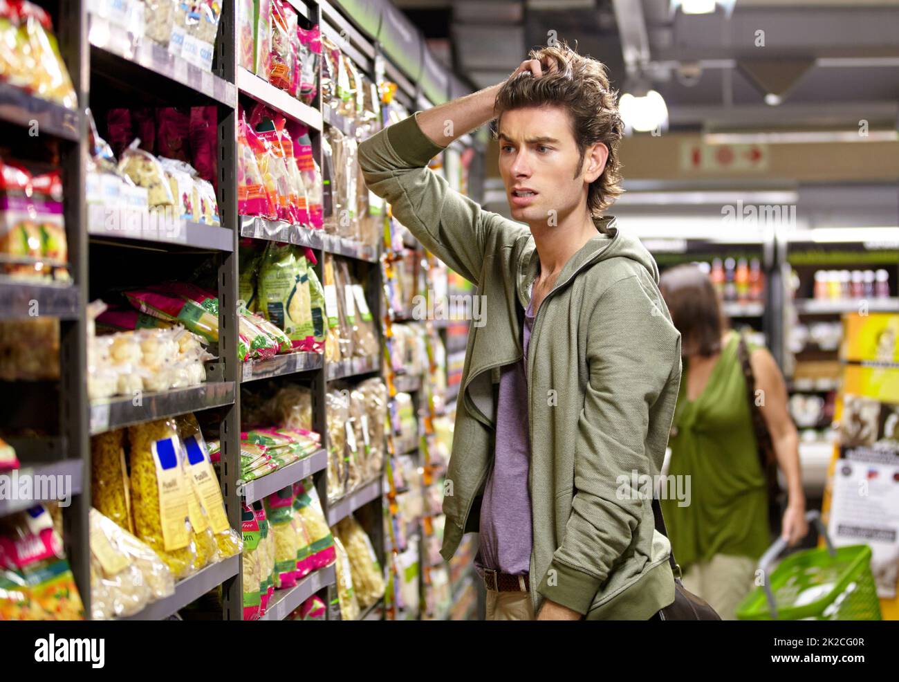 Man confused in shop hi-res stock photography and images - Alamy