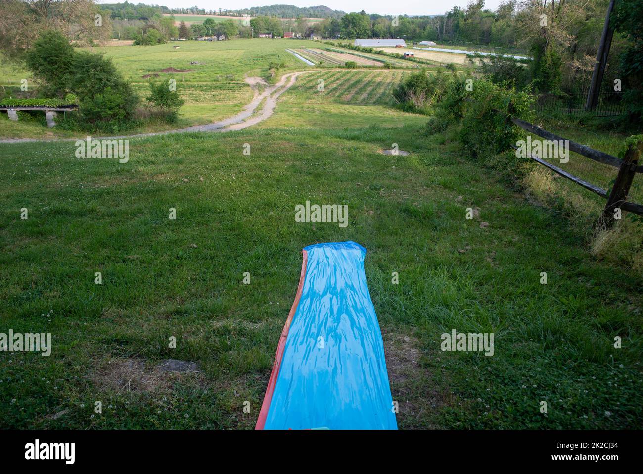Grassy campsite hi-res stock photography and images - Alamy