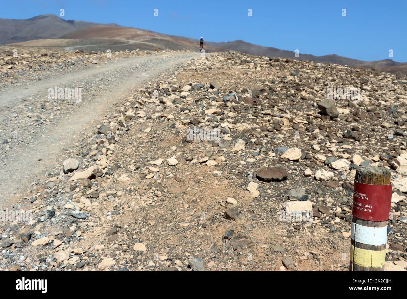 Wanderung zum Talahijas-Berg zwischen Vinamar-Schlucht und dem Vallmelo da la Cal-Tal Stock Photo