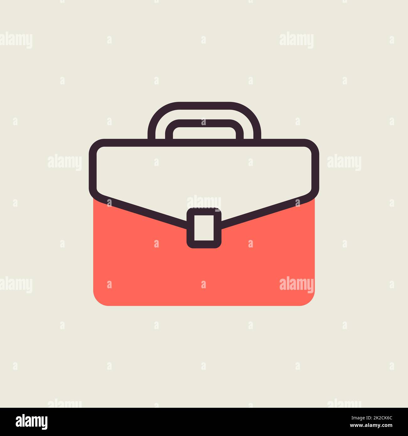 Briefcase vector icon. Business sign Stock Photo - Alamy
