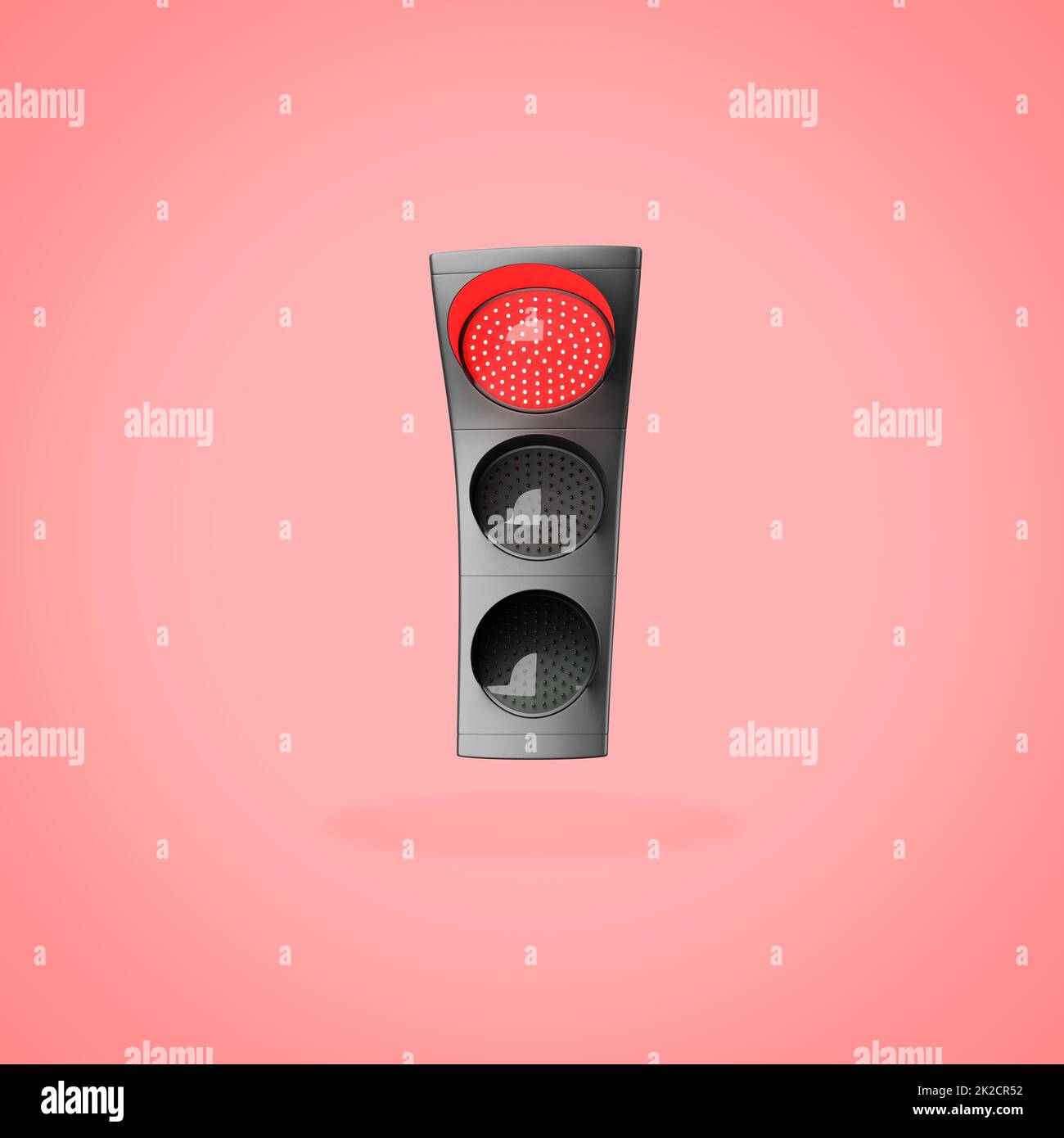 Red Traffic Lights on Red Background Stock Photo Alamy