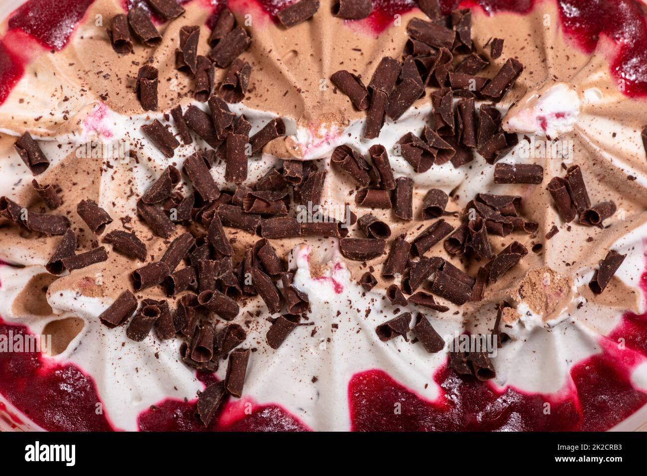 cherry ice cream Stock Photo