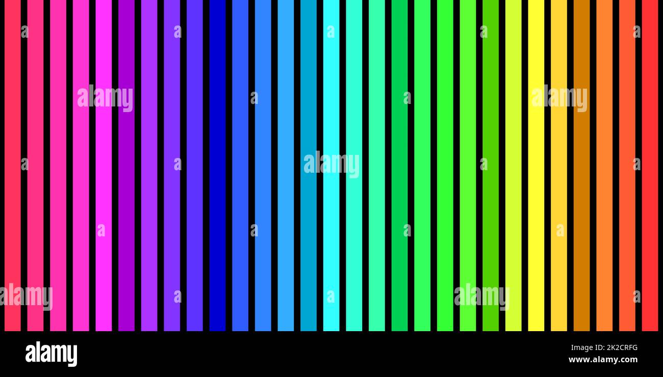 Rainbow background with stripes on black Stock Photo - Alamy